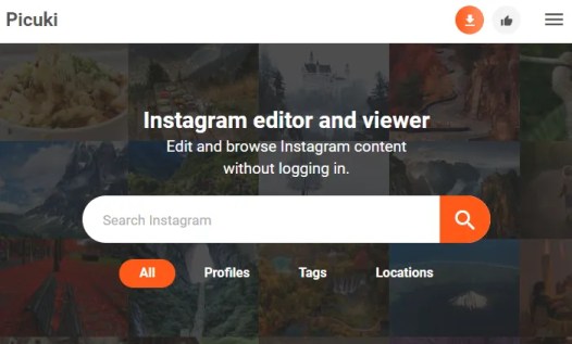 Editor y visor de Instagram