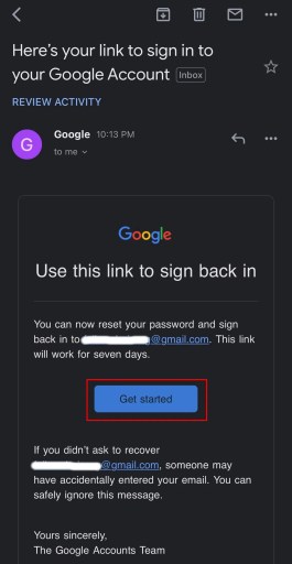 Restablecer la contraseña de YouTube