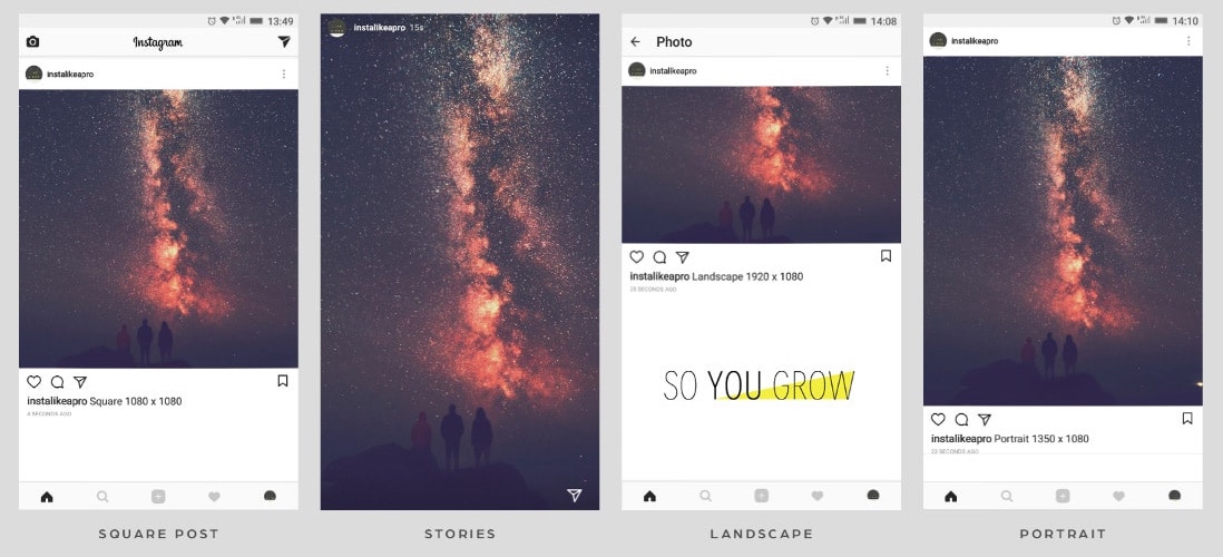 optimizar el tamaño de las fotos de instagram