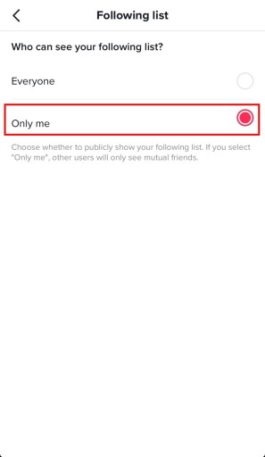 Cómo ocultar tu lista de seguidores en TikTok