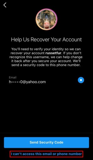 Cómo restablecer la contraseña de Instagram sin correo electrónico