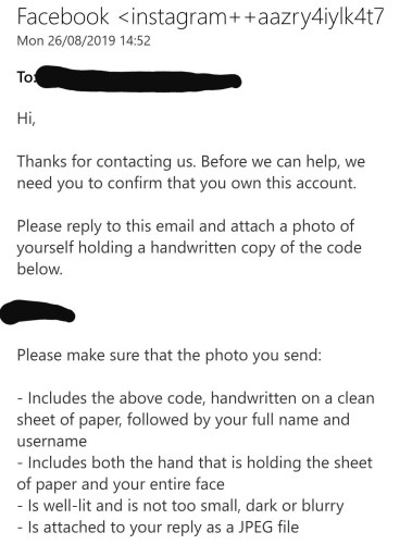 Confirma que eres el propietario de esta cuenta