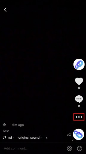Eliminar la publicación de TikTok