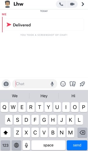 Flecha roja de Snapchat