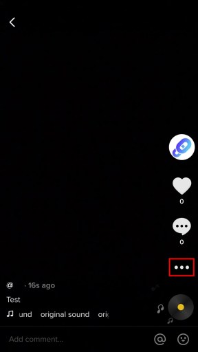 TikTok tres puntos