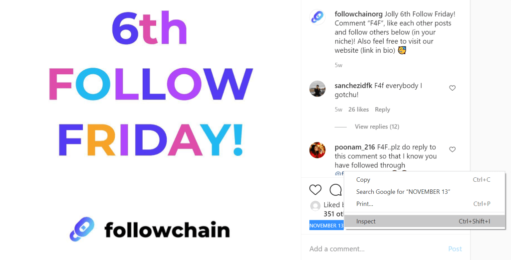 Cómo ver la hora exacta de una publicación de Instagram
