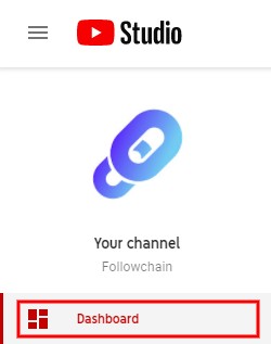 Panel de control del estudio de YouTube