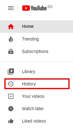 Historial de YouTube