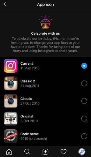 Cambia el icono de tu app de Instagram