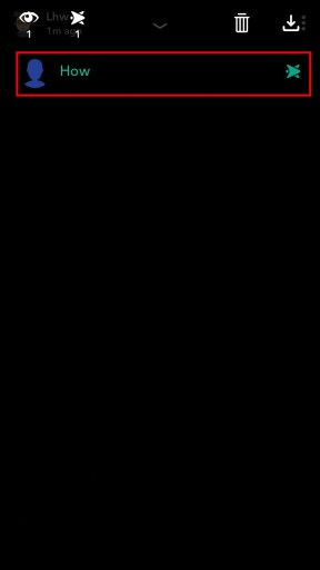 Flecha verde de Snapchat