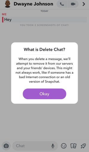Cómo eliminar mensajes en Snapchat