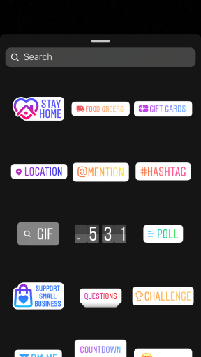 Pegatinas de Instagram