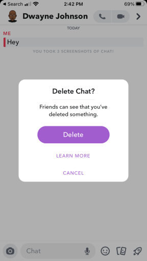 Cómo eliminar mensajes en Snapchat que la otra persona ha guardado