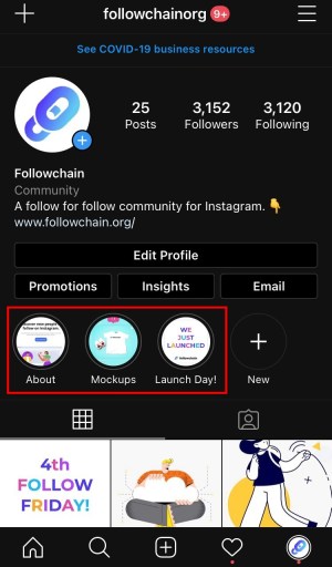 Destacados de Instagram