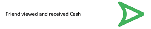 Flecha verde de Snapcash