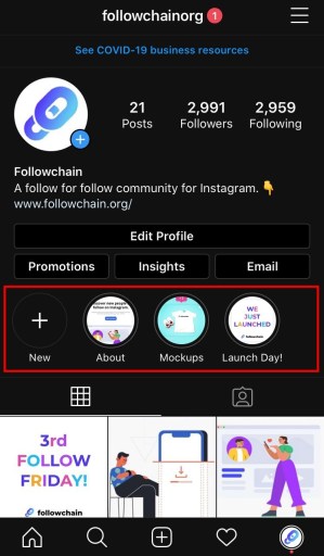 Lo más destacado de Instagram