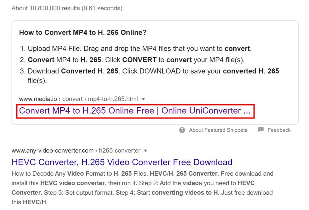Convertir mp4 a h.625