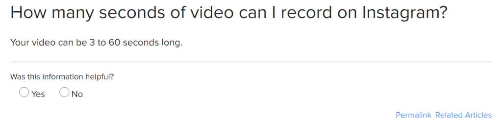 Límite de duración de los vídeos de Instagram