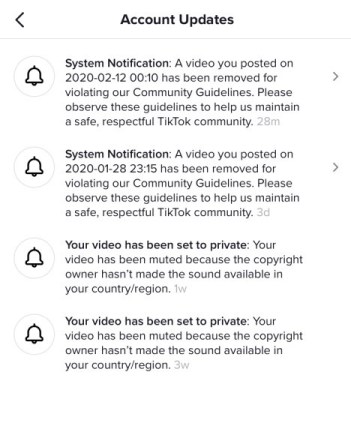 Violación de TikTok