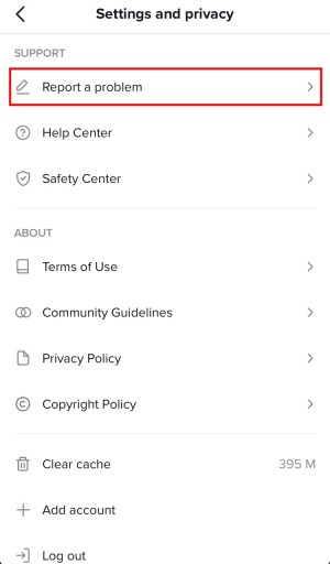 Cómo informar de un problema en TikTok - 1