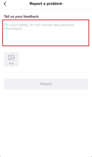 Cómo informar de un problema en TikTok - 3