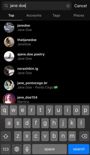 Búsqueda en Instagram