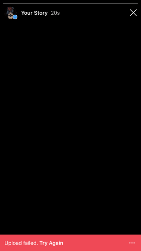 Carga fallida en Instagram