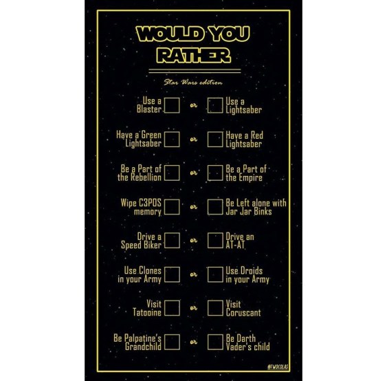 prefieres star wars instagram