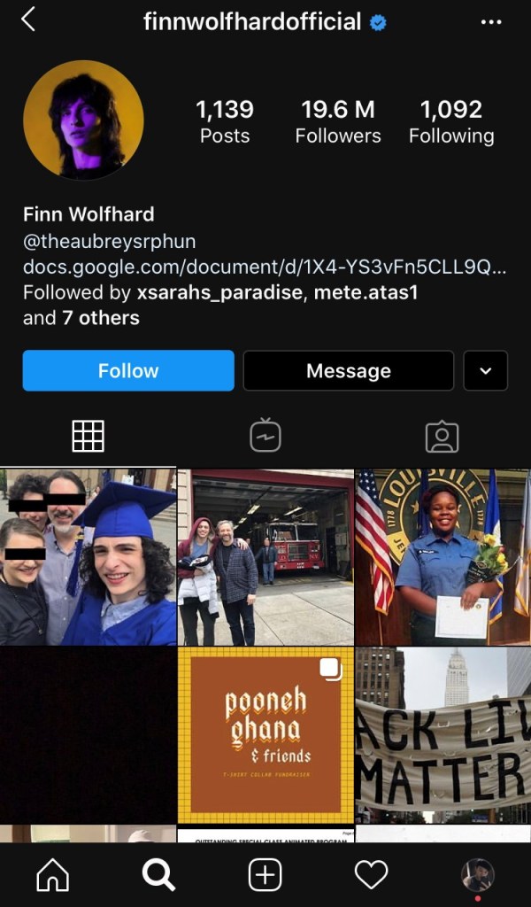 Sugerencia de manejo de Instagram: "oficial"