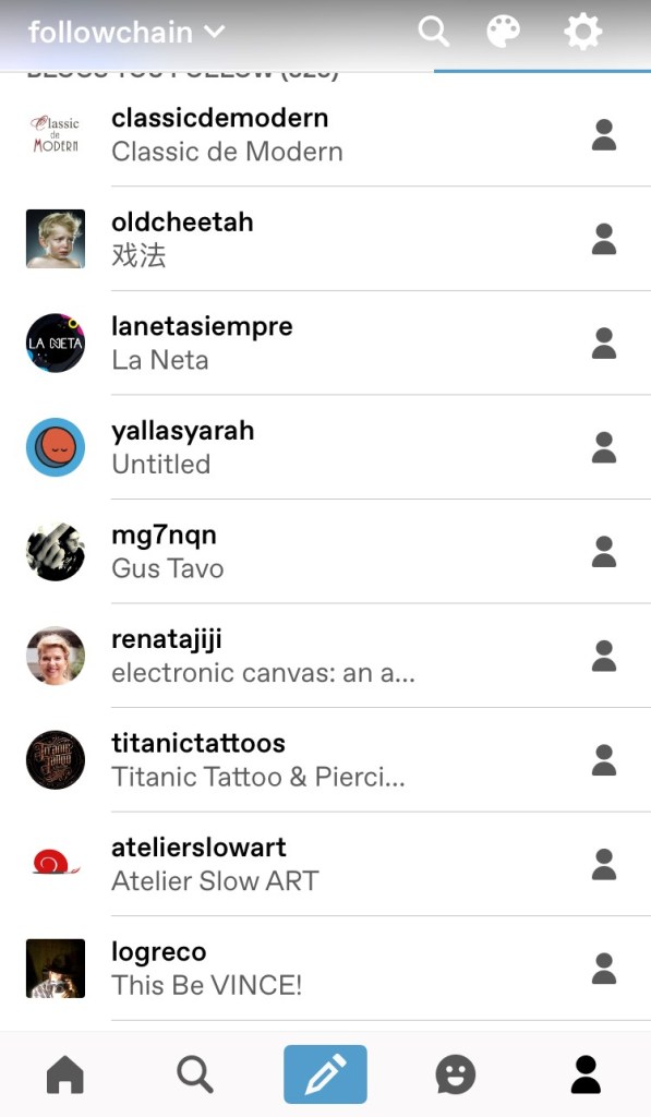 Sugerencias de nombres de usuario de Instagram: Tumblr