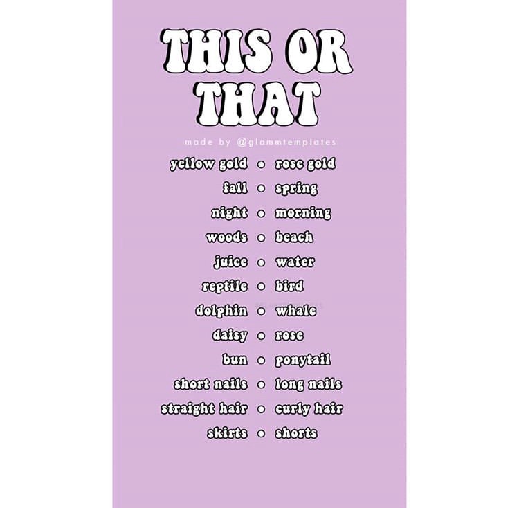 Plantilla de Instagram esto o aquello