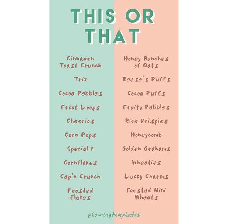 Edición de alimentos en Instagram de esto o aquello