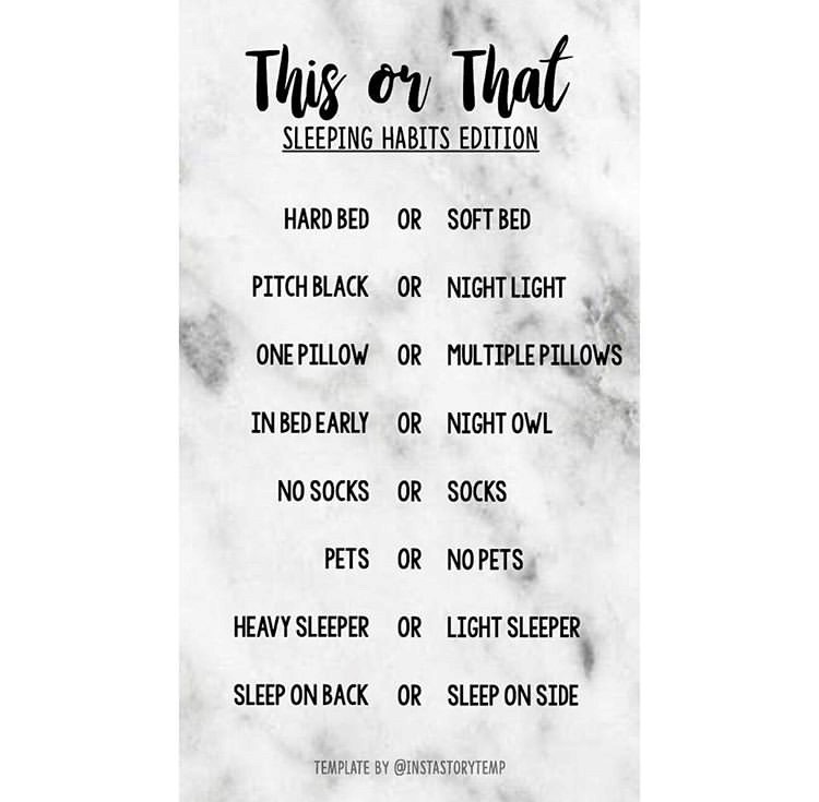 Esta o aquella edición de hábitos de sueño