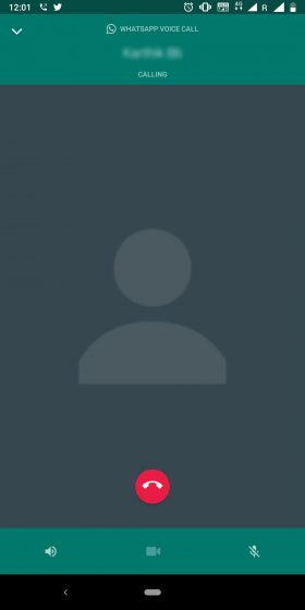 Llamada de audio de WhatsApp